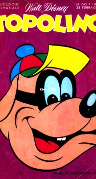 Topolino 0743 - Mondadori 1970 - Italian