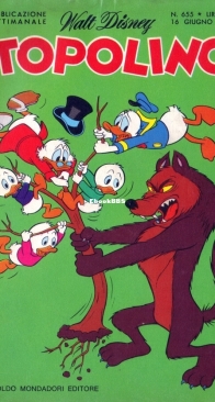 Topolino 0655 - Mondadori 1968 - Italian