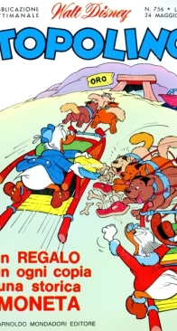 Topolino 0756 - Mondadori 1970 - Italian