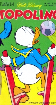 Topolino 0852 - Mondadori 1972 - Italian