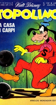 Topolino 1187 - Mondadori 1978 - Italian