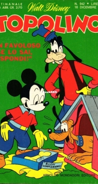 Topolino 0942 - Mondadori 1973 - Italian