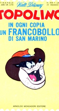 Topolino 0808 - Mondadori 1971 - Italian