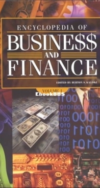 Encyclopedia of Business and Finance - Vol 2 - Burton S. Kaliski - English