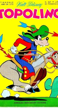 Topolino 0847 - Mondadori 1972 - Italian