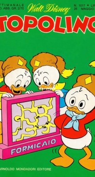 Topolino 1017 - Mondadori 1975 - Italian