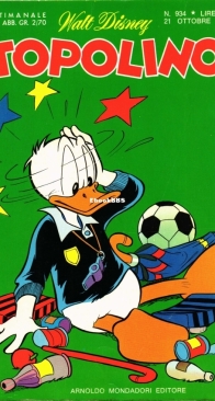 Topolino 0934 - Mondadori 1973 - Italian
