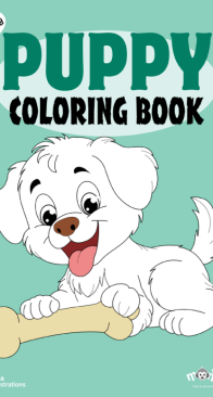 Puppy - Coloring Book - Monkey Pen - English
