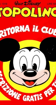 Topolino 1319 - Mondadori 1981 - Italian